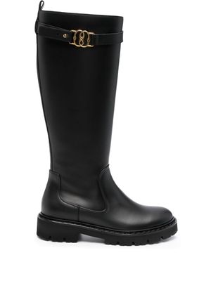 Bally Galia leather knee-high boots - Black