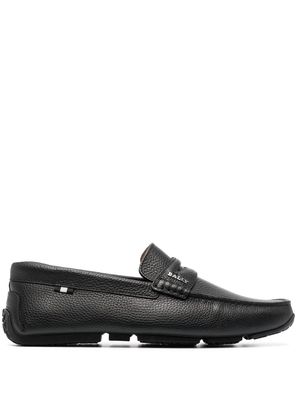 Bally grained-texture leather loafers - Black