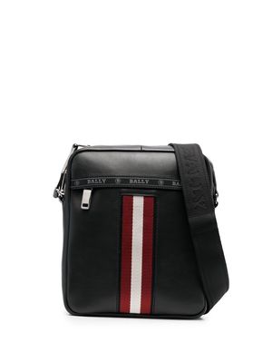Bally Holm striped messenger bag - Black