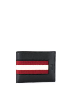 Bally intarsia stripe billfold wallet - Black