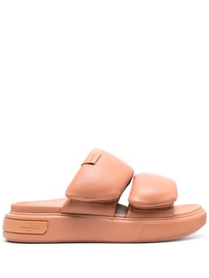 Bally Joey double-strap slide sandals - Orange