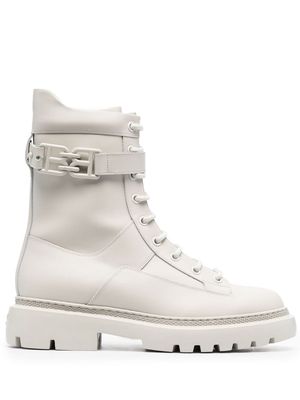 Bally lace-up military boots - Neutrals