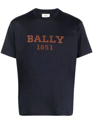 Bally logo-detail cotton T-shirt - Blue