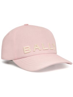 Bally logo-embroidered cotton baseball cap - Pink