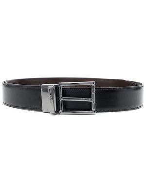Bally logo-engraved buckle belt - Black