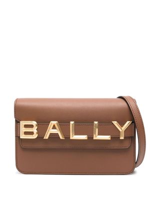 Bally logo-lettering cross body bag - Brown