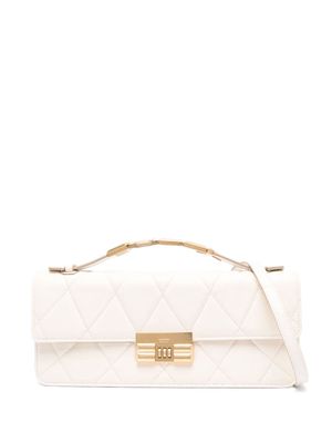 Bally logo-lettering quilted leather crossbody bag - Neutrals
