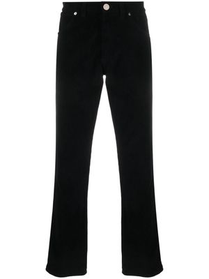 Bally logo-patch mid-rise straight-leg jeans - Black