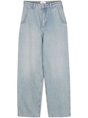 Bally logo-patch straight jeans - Blue