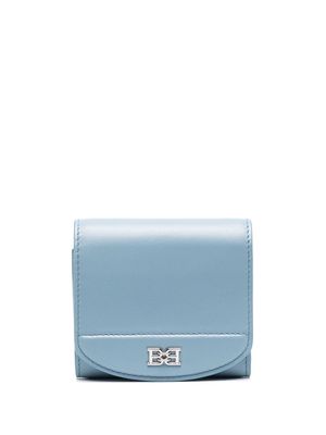 Bally logo-plaque leather wallet - Blue
