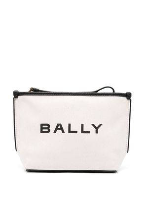 Bally logo-print clutch bag - Neutrals