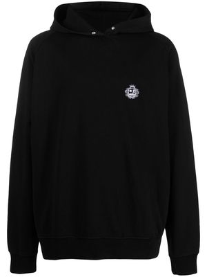 Bally logo-print cotton hoodie - Black