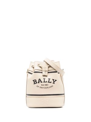 Bally logo-print drawstring satchel bag - Neutrals