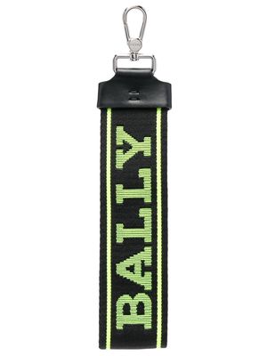 Bally logo-print keychain - Black