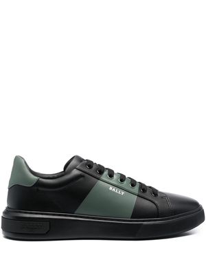 Bally logo-print lace-up sneakers - Black