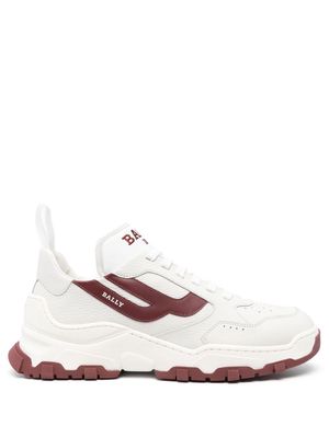 Bally logo-print lace-up sneakers - White
