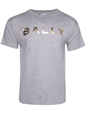 Bally logo-print mélange cotton T-shirt - Grey
