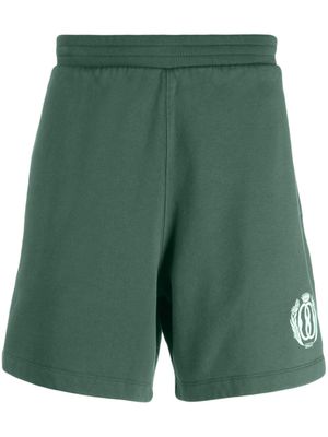 Bally logo-print organic-cotton shorts - Green