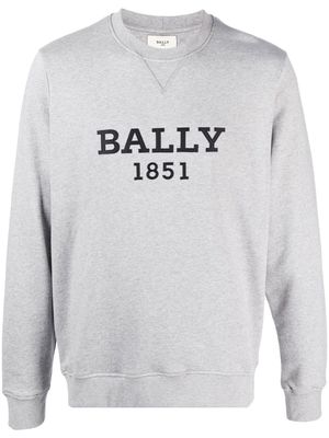 Bally logo-print organic cotton sweatshirt - Grey