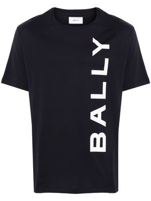 Bally logo-stamp cotton T-shirt - Blue