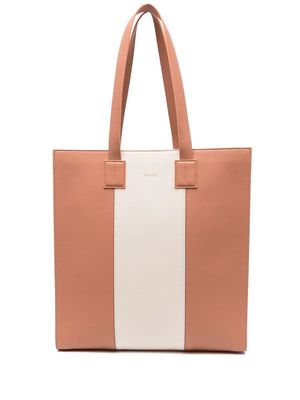 Bally long-handle leather tote bag - Neutrals