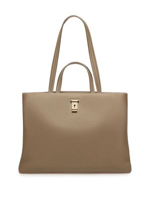 Bally Lya leather tote bag - Neutrals