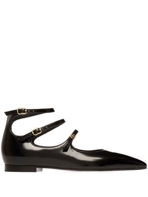 Bally Marilou patent-leather ballerina shoes - Black