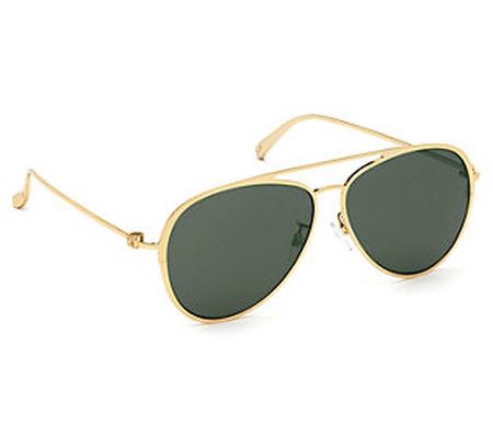 Bally Men's Gold Metal Aviator Sunglasses
