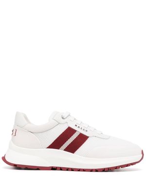 Bally mesh panel leather low-top sneakers - White