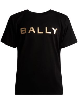 Bally metallic-logo cotton T-shirt - Black