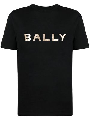 Bally metallic logo-print T-shirt - Black