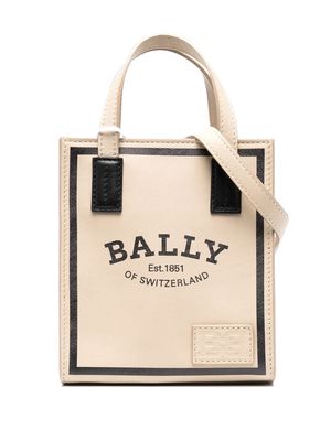 Bally mini logo-print tote bag - Neutrals