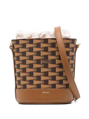 Bally mini Pennant bucket bag - Brown