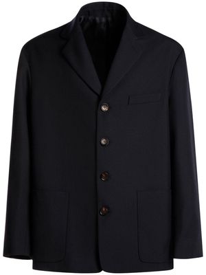 Bally notched-collar single-breasted blazer - Blue