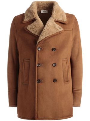 Bally notched-lapels double-breasted coat - Brown