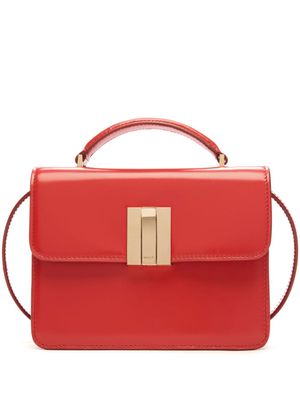 Bally Ollam patent-leather shoulder bag - Red