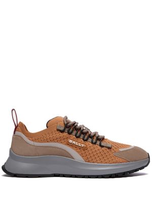 Bally panelled mesh sneakers - Brown