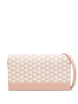 Bally Pennant Continental wallet crossbody bag - Pink