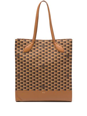 Bally Pennant leather tote bag - Brown