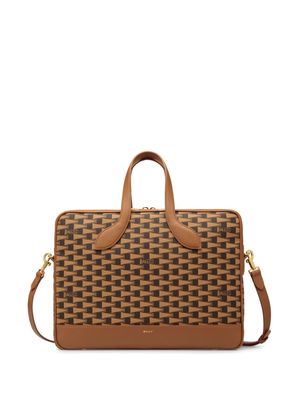 Bally Pennant monogram briefcase - Brown