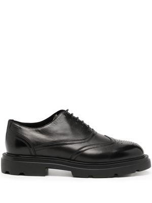 Bally perforated leather oxford shoes - Black