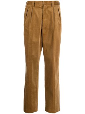 Bally pleated corduroy trousers - Brown