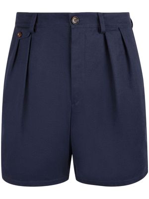 Bally pleated cotton bermuda shorts - Blue