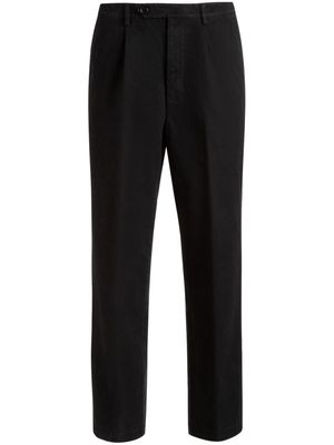 Bally pleated cotton chino trousers - Black
