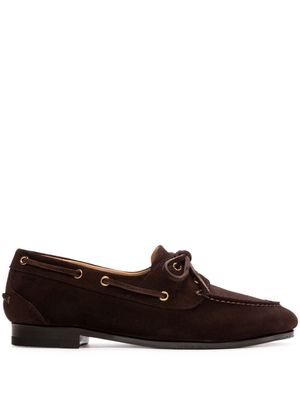 Bally Plume suede moccasins - Brown