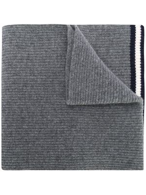 Bally ribbed knit scarf - Grey