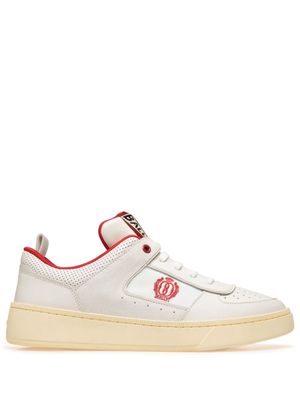 Bally Riweira logo-embroidered leather sneakers - White
