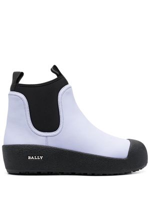 Bally rounded toe cap ankle boots - Purple