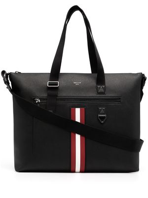 Bally signature stripe-detail tote bag - Black