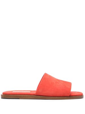 Bally slip-on style suede slippers - Orange